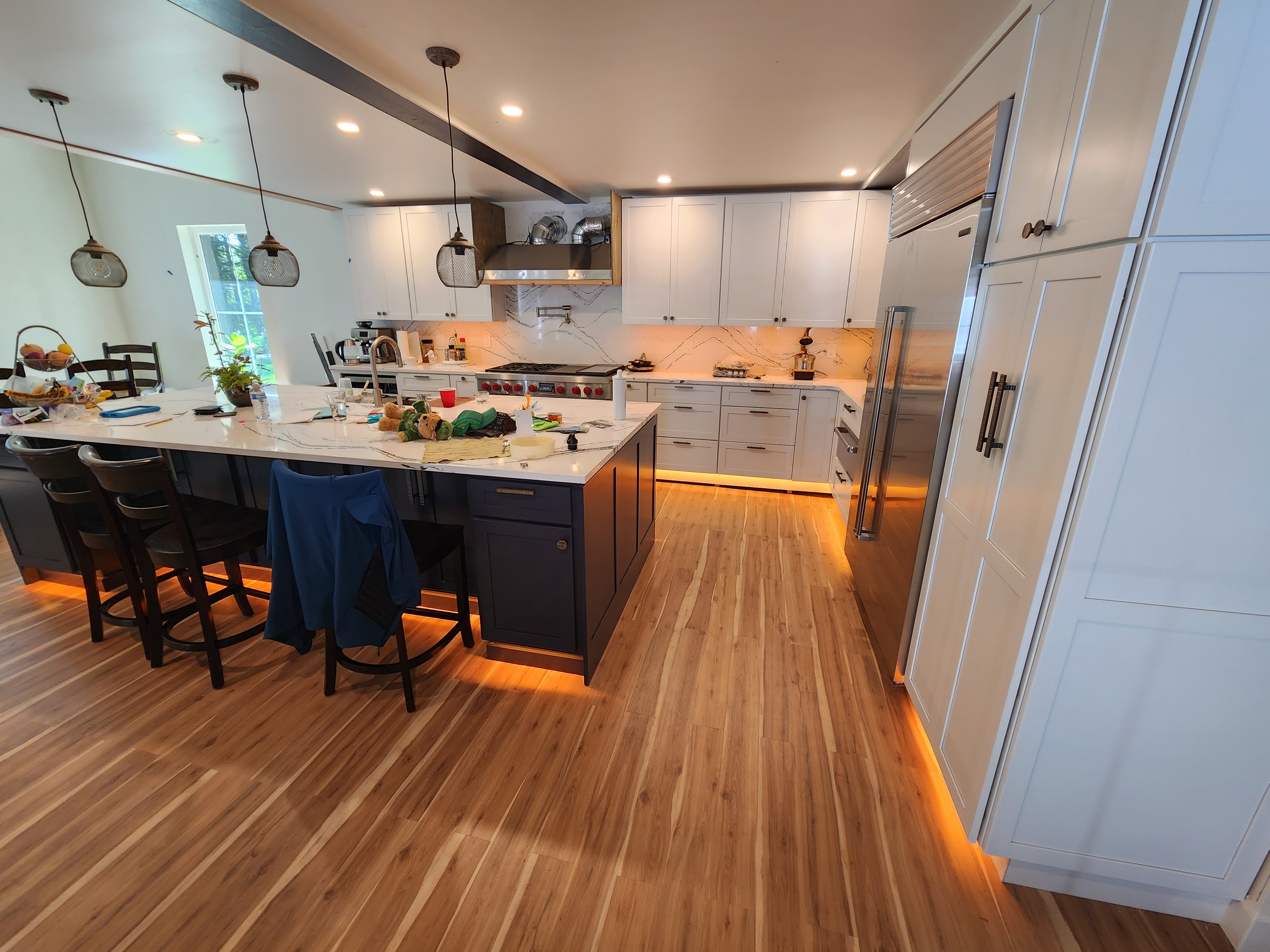 Under-cabinet and toe-kick LED lighting